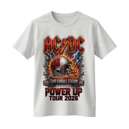 AC/DC Wisconsin Badgers Camp Randall Stadium Power Up Tour 2026 T-Shirt
