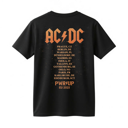 AC/DC Hells Bell PWR UP Europe Tour Black Concert T-Shirt