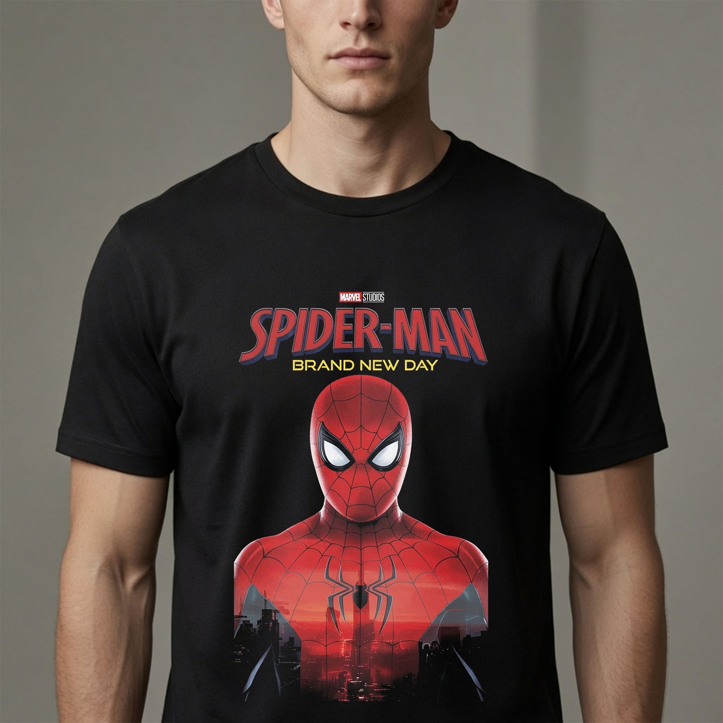 Spider-Man Brand New Day Portrait Shirt - Superhero Graphic Tee