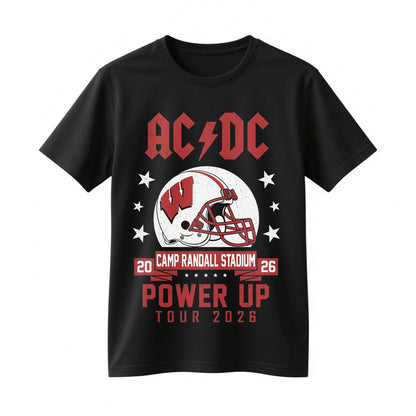 AC/DC Power Up Tour 2026 Wisconsin Badgers Camp Randall Stadium Concert T-Shirt
