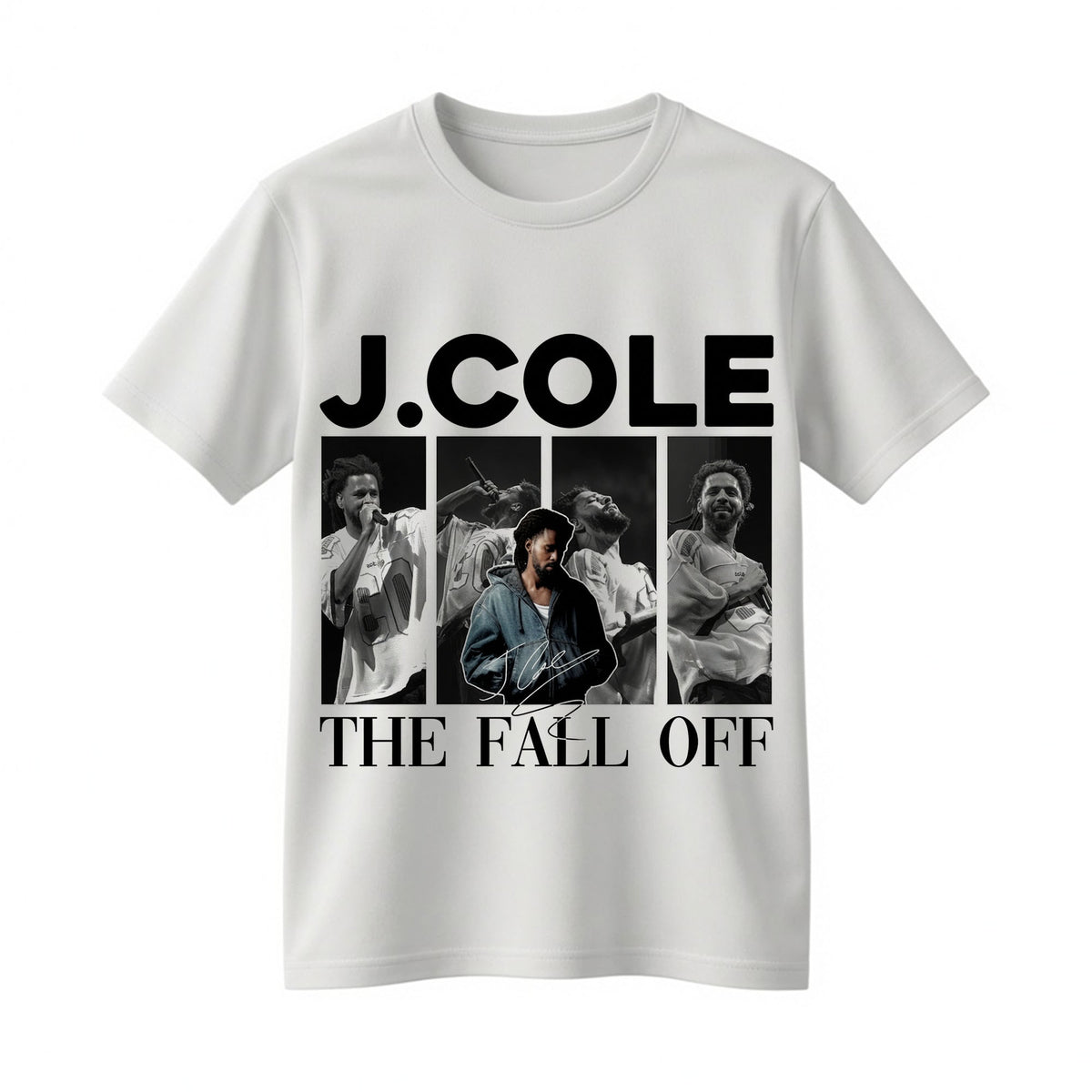 J. Cole The Fall-Off Tour Graphic Tee – Vintage Hip-Hop Streetwear Shirt