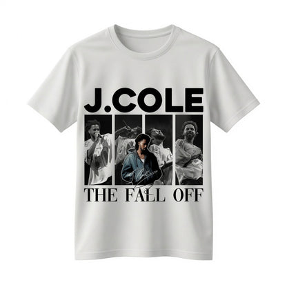 J. Cole The Fall-Off Tour Graphic Tee – Vintage Hip-Hop Streetwear Shirt