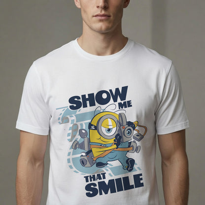 Show Me That Smile Funny Camera Minion Inspired T-Shirt