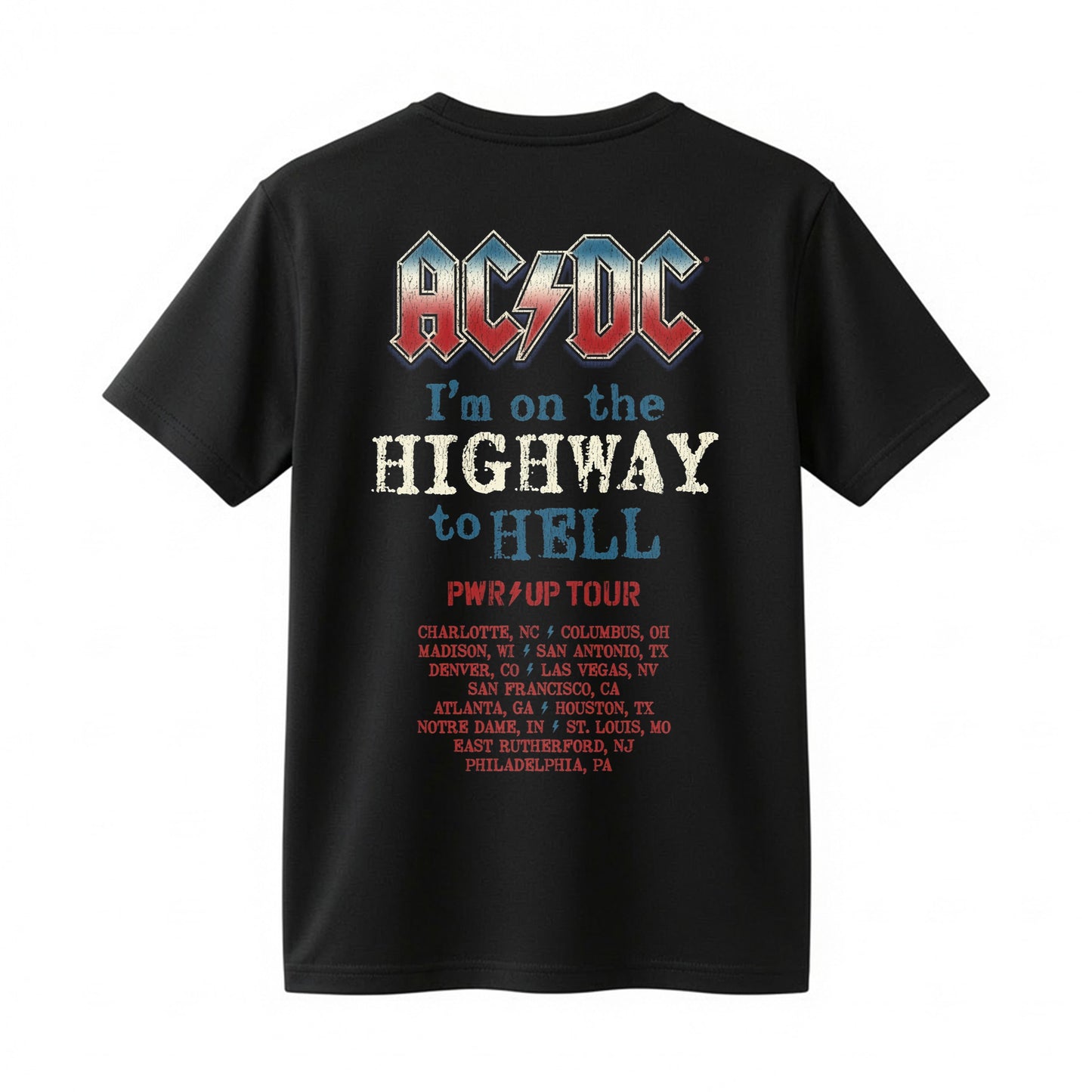 AC/DC Highway to Hell PWR UP America 2026 Tour Vintage Rock Concert Shirt