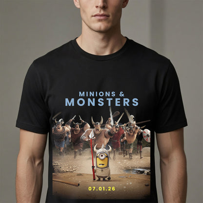 Minions & Monsters Viking Adventure Shirt Funny Animated Movie Graphic Tee