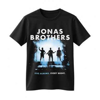 Jonas Brothers Five Albums Every Night Shirt - Jonas Brothers Tour Concert Fan Tee