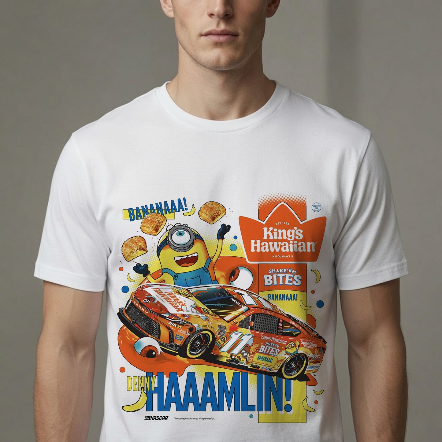 Funny Racing Car Minion Inspired Double-Sided T-Shirt