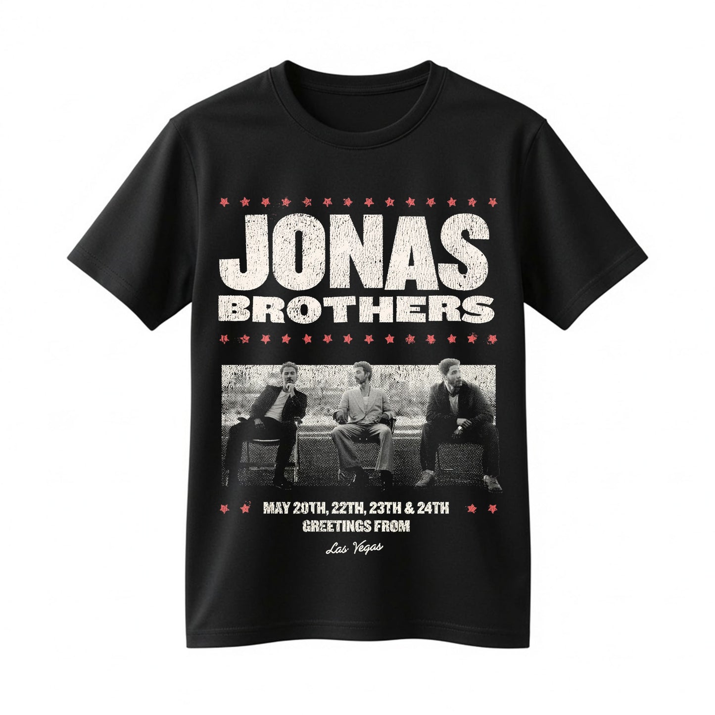 Jonas Brothers Greetings From Las Vegas Concert Shirt - Pop Music Fan Gift
