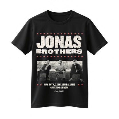 Jonas Brothers Greetings From Las Vegas Concert Shirt - Pop Music Fan Gift