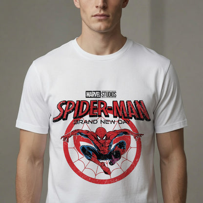 Spider Hero Web Emblem Graphic T-Shirt – Retro Comic Superhero Shirt