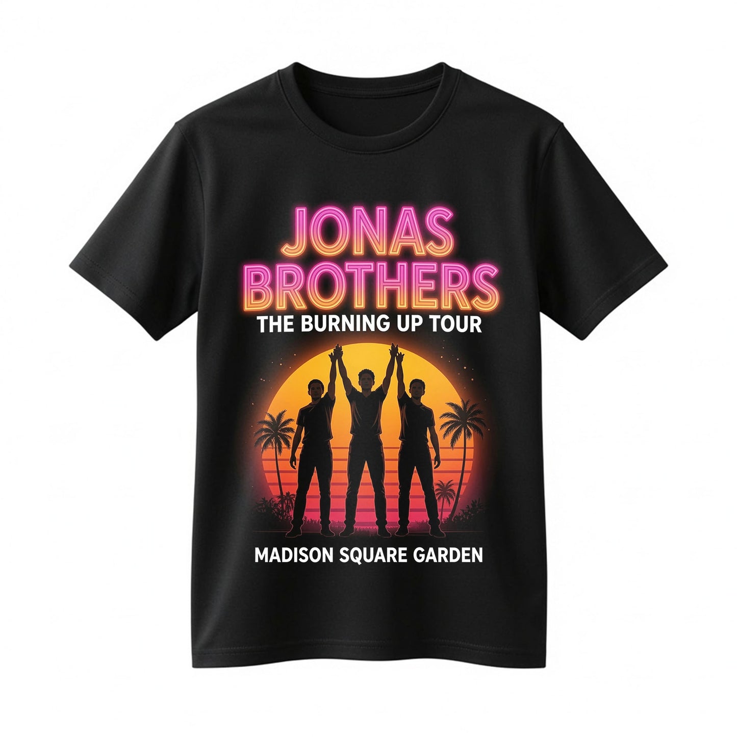 Jonas Brothers Burning Up Tour Shirt - Madison Square Garden Concert Fan Tee