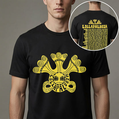 Lollapalooza 2026 Vintage Festival Lineup T-Shirt - Chicago Music Fan Tee
