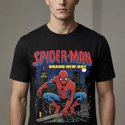 Spider-Man Brand New Day Shirt Vintage Comic Superhero Graphic Tee