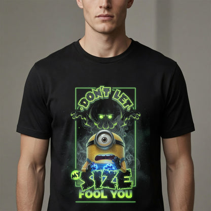 Don't Let My Size Fool You Minions Monster T-Shirt Funny Halloween Graphic Tee