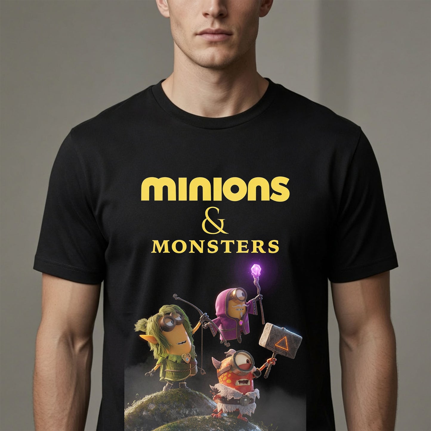 Minions & Monsters Adventure T-Shirt Funny Animated Movie Graphic Tee