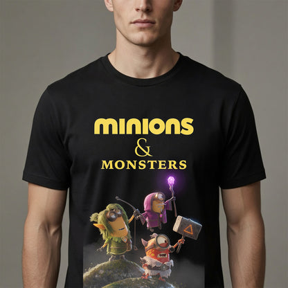 Minions & Monsters Adventure T-Shirt Funny Animated Movie Graphic Tee