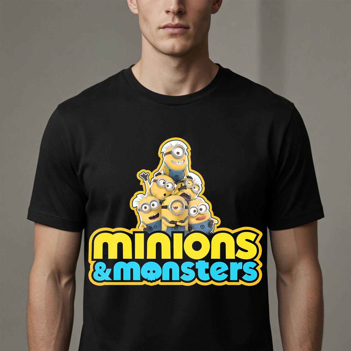 Minions & Monsters Shirt Funny Halloween Movie Fan Graphic Tee