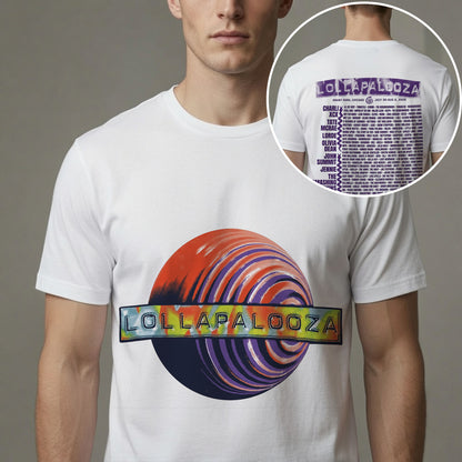 Lollapalooza Cosmic Sphere Festival Shirt - 2026 Chicago Music Lineup Tee