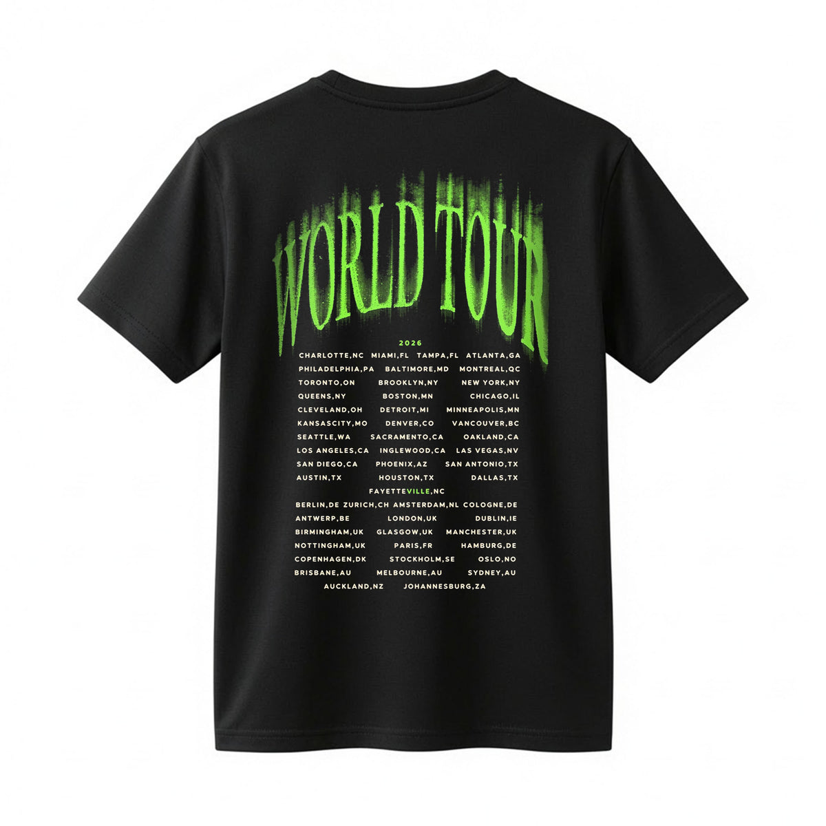 J. Cole The Fall Off World Tour Shirt - 2026 Hip Hop Concert Graphic Tee