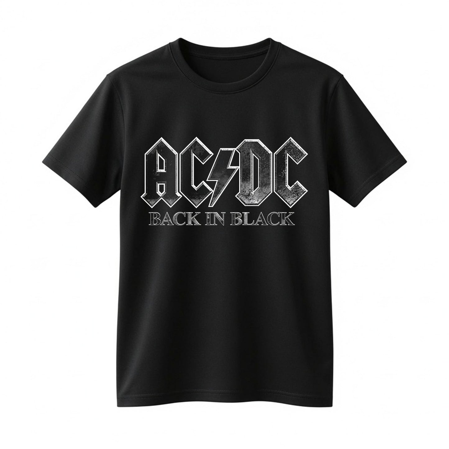 AC/DC Back In Black PWR UP Tour 2026 North America Dates Double-Sided Black Concert T-Shirt