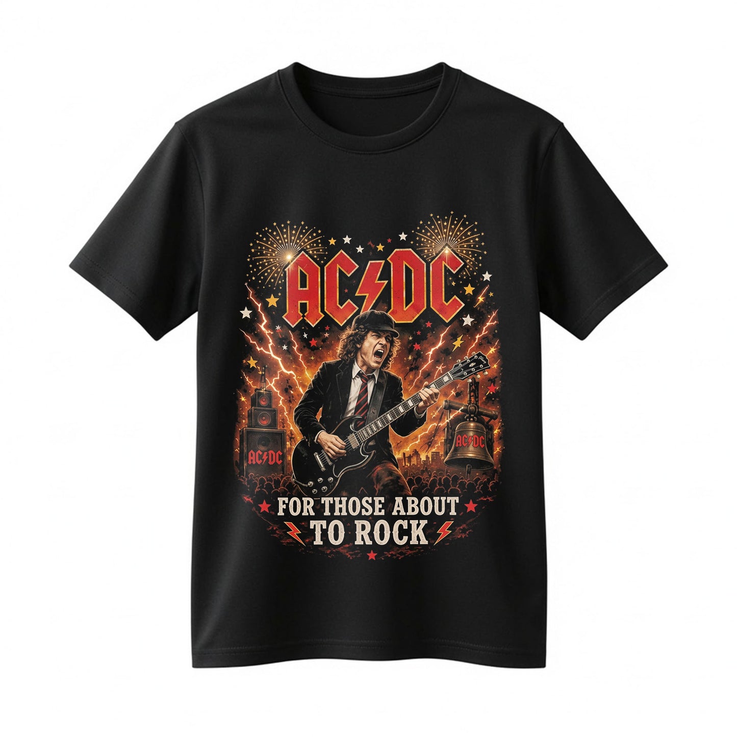 AC/DC 53 Years of Rock N Roll Shirt - 1973-2026 Still Rockin Strong Vintage Concert Tee