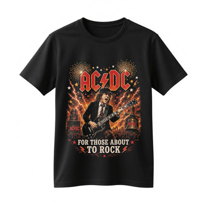 AC/DC 53 Years of Rock N Roll Shirt - 1973-2026 Still Rockin Strong Vintage Concert Tee