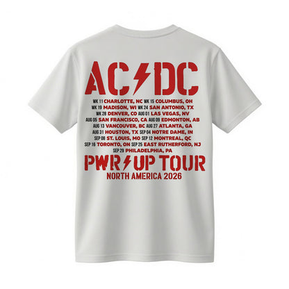 AC/DC Wisconsin Badgers Camp Randall Stadium Power Up Tour 2026 T-Shirt