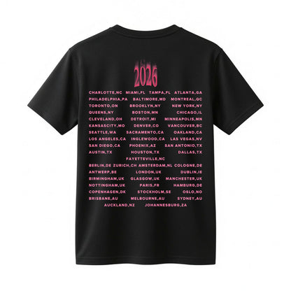 J. Cole The Fall Off Tour 2026 Shirt - World Tour Cities Graphic Rap Concert Tee