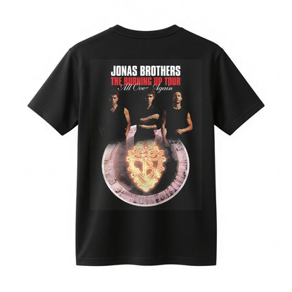 Jonas Brothers Burning Up Tour Crest Shirt - All Over Again Concert Graphic Tee