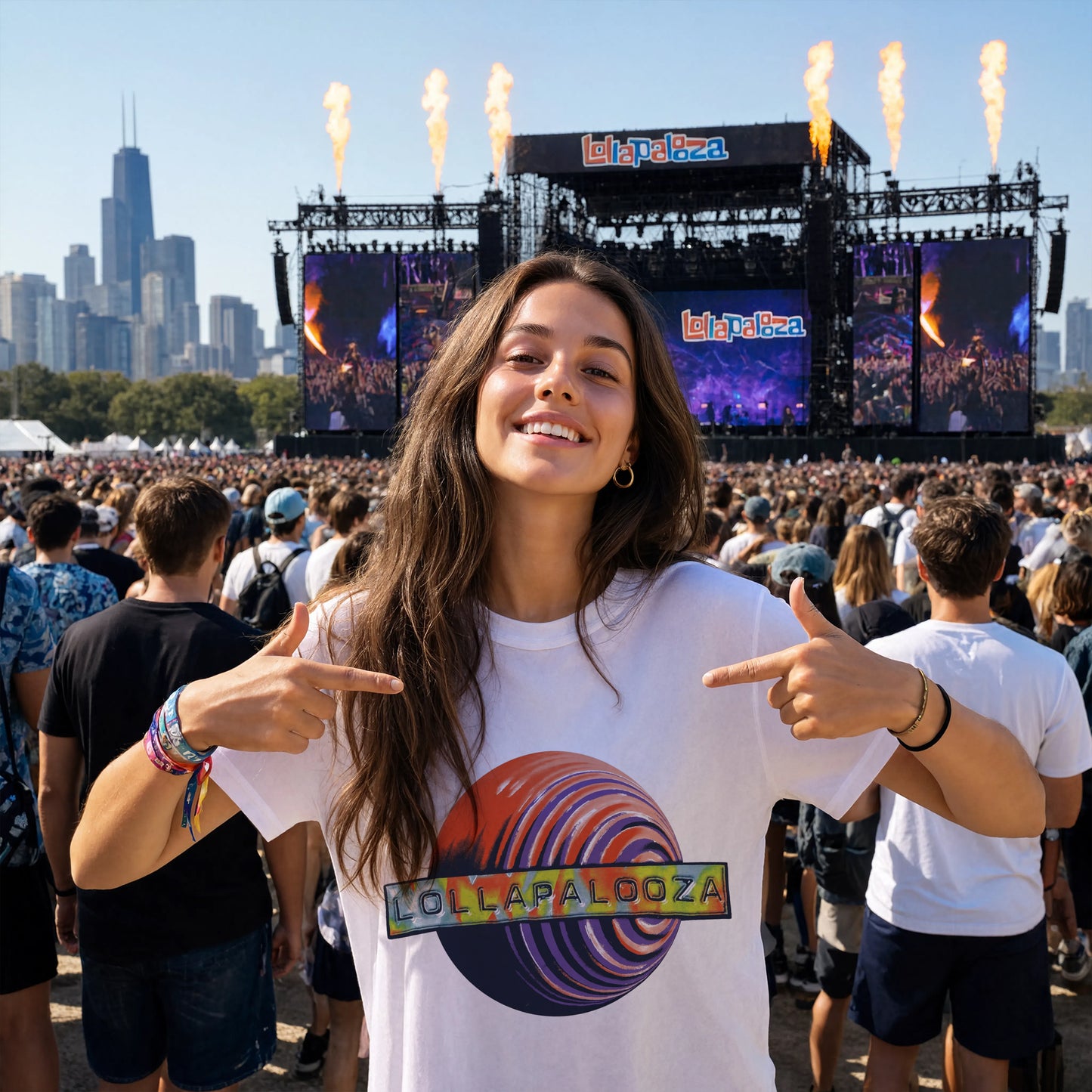 Lollapalooza Cosmic Sphere Festival Shirt - 2026 Chicago Music Lineup Tee