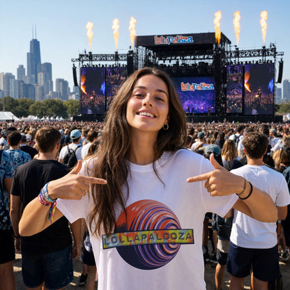 Lollapalooza Cosmic Sphere Festival Shirt - 2026 Chicago Music Lineup Tee