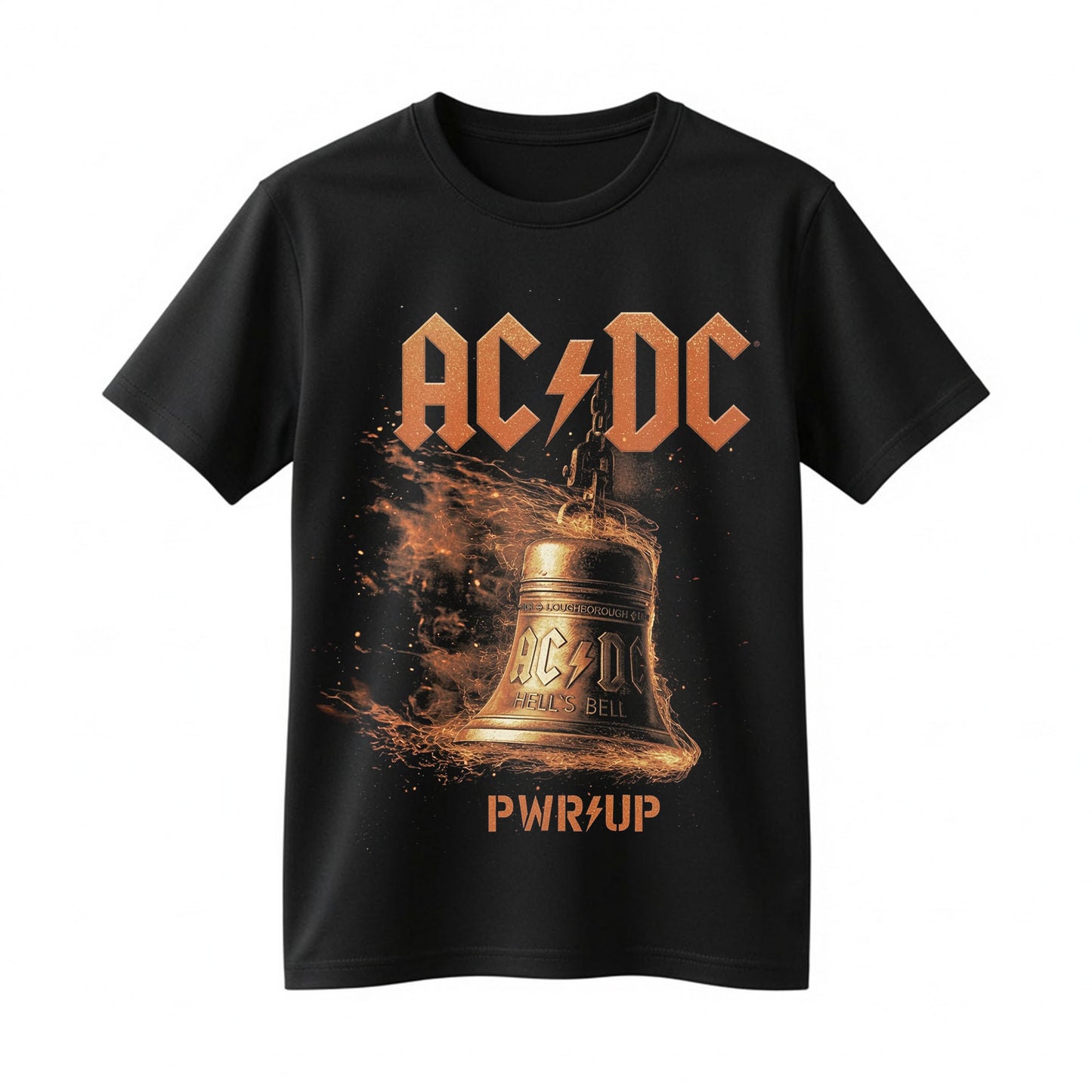 AC/DC Hells Bell PWR UP Europe Tour Black Concert T-Shirt