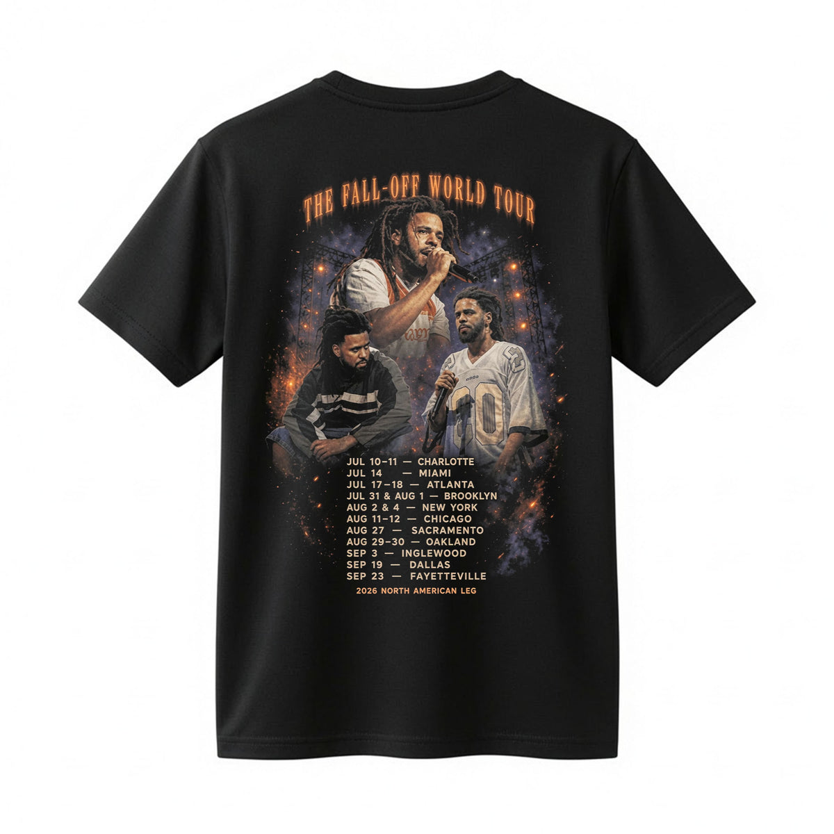 J Cole The Fall-Off Tour 2026 Shirt - J Cole Concert T-Shirt