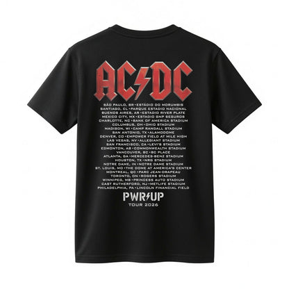 AC/DC Power Up Tour 2026 Madison Camp Randall Stadium Guitar Vintage T-Shirt