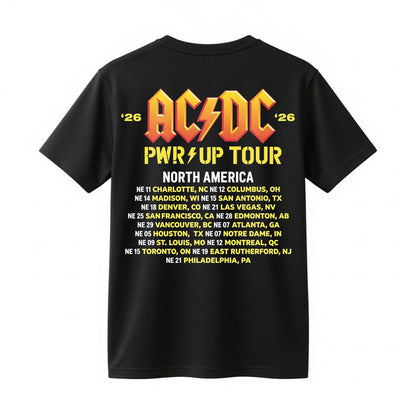 Wisconsin Badgers AC/DC Power Up Tour 2026 T-Shirt