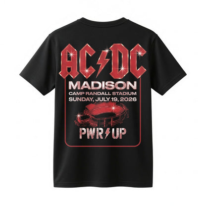 AC/DC Madison Camp Randall Stadium 2026 Wisconsin Badgers Concert T-Shirt