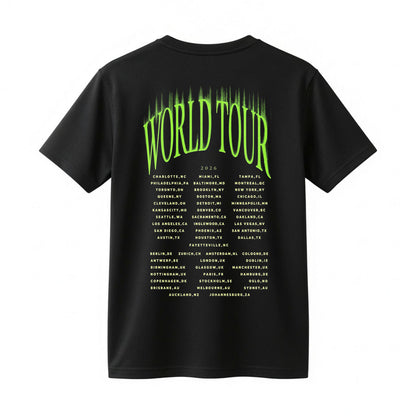 J. Cole The Fall Off World Tour 2026 Shirt - Neon Graphic Rap Concert Tee