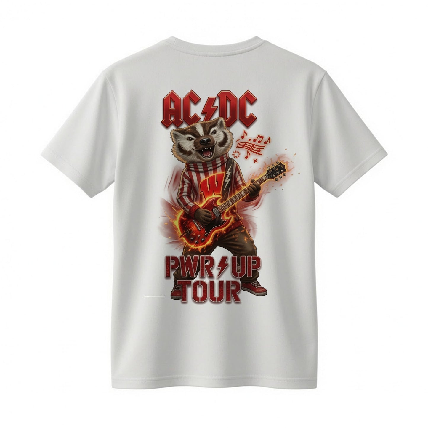 AC/DC Wisconsin Badgers Power Up Tour 2026 Shirt