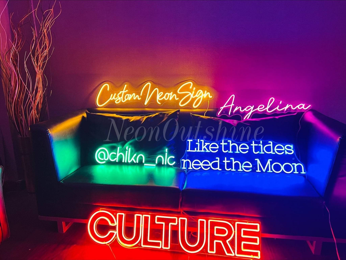 Custom Name Neon Sign | Neon Light Sign | Personalized Neon Decorations | Wall Decor | Aesthetic Room Decor | Home Decor | LED Neon Signs