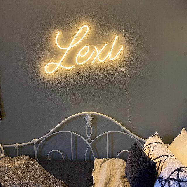 Custom Neon Sign for Kids, Led Light Bedroom Decor, Custom Led Sign Wall Decor, Kid's Room Decor, Gift for Her/Him, Personalized Gift, Gifts