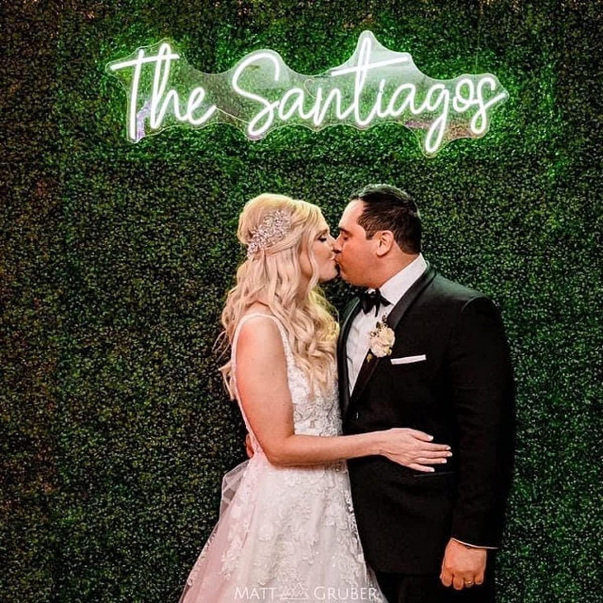 Custom Last Name Neon Sign | Family Name LED Light | Wedding Decor | Personalized Wedding Gifts || Led Neon Sign For Wedding | Neon Sign