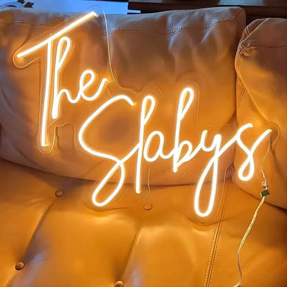 Custom Last Name Neon Sign | Family Name LED Light | Wedding Decor | Personalized Wedding Gifts || Led Neon Sign For Wedding | Neon Sign