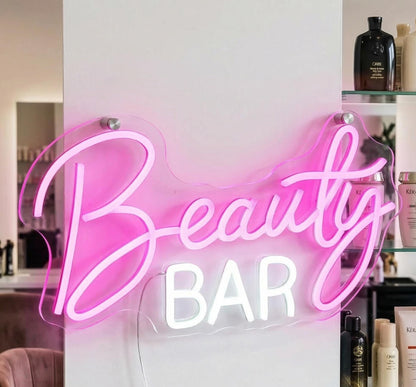 Custom Neon Sign for Hair Salon & Beauty Bar Decor | Personalized LED Neon Light Sign for Business | Aesthetic Wall Art | Salon Name Sign
