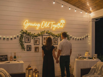 Custom LED Neon Sign for Anniversary – Personalized Wedding or Relationship Celebration Décor, Romantic Party Glow