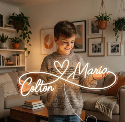 Custom Neon Sign for Wedding Decor | Personalized Last Name Sign | Bedroom Wall Decor | Neon Lights for Party, Anniversary & Birthday Gifts