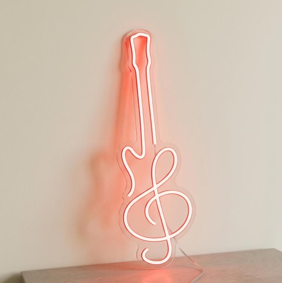 Custom Music LED Neon Sign | Personalized Studio Wall Art | Music Note & Quote Neon Light | Home Theater and Bedroom Glow Decor