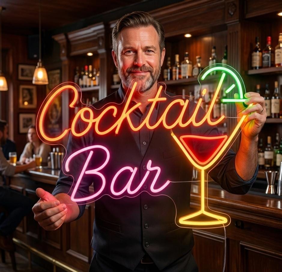 Custom Bar Neon Sign | LED Cocktail Drink Light for Home Bar Wall Decor | Personalized Wine Party Sign | Man Cave Decor, Beer & Spirit Signs