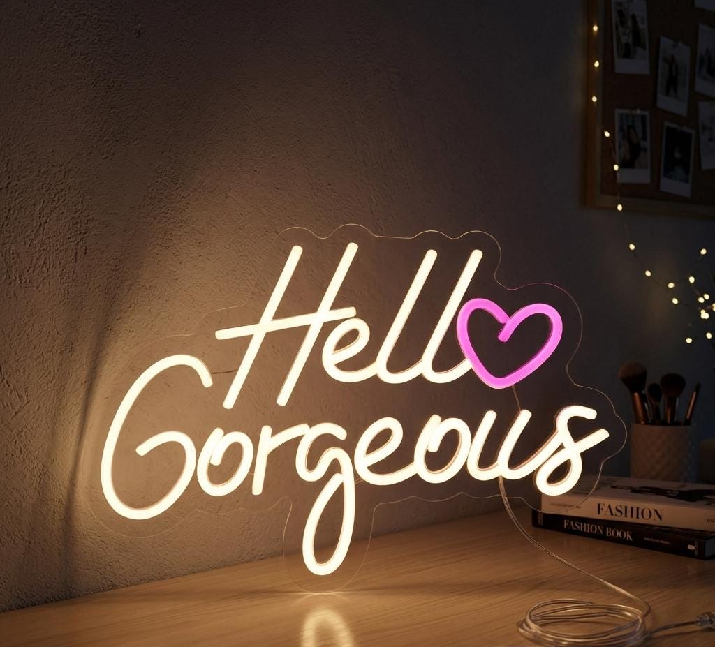 Custom LED Neon Sign for Nail Salon Decor, Beauty Lounge Wall Art, Personalized Business Sign, Aesthetic Gift for Her, Salon Opening Decor