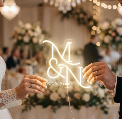 Custom Neon Sign for Wedding Decor | Personalized Last Name Sign | Bedroom Wall Decor | Neon Lights for Party, Anniversary & Birthday Gifts