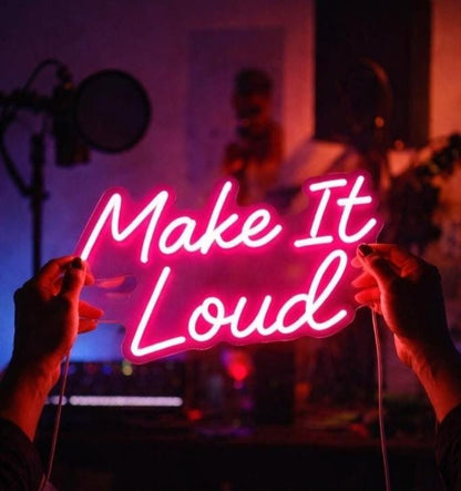 Custom Music LED Neon Sign | Personalized Studio Wall Art | Music Note & Quote Neon Light | Home Theater and Bedroom Glow Decor